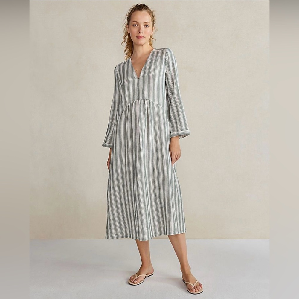 Haven (Ann Taylor) Cotton Long Sleeve Maxi Dress
